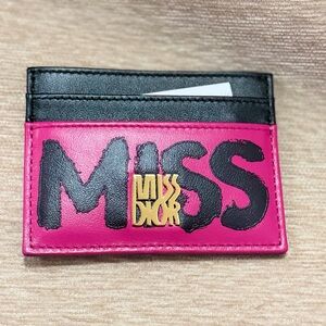 Miss Dior Purple and Fuscia pink  Card Holder